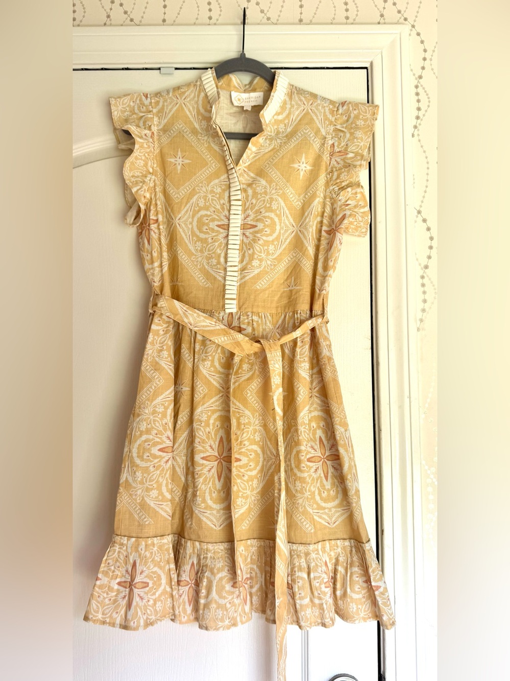 Sheridan French Yellow Belted Sundress